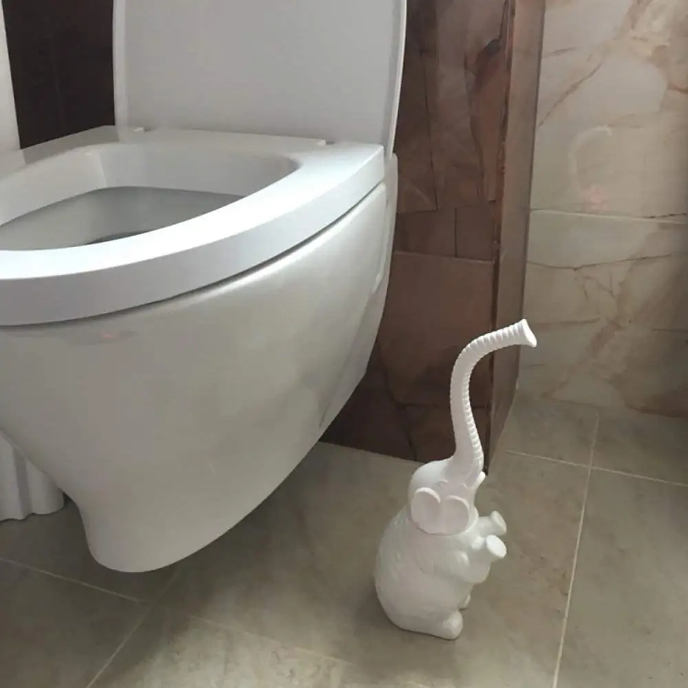 Туалетная щетка со слоном ванная комната мягкая щетина туалетная съемная форма