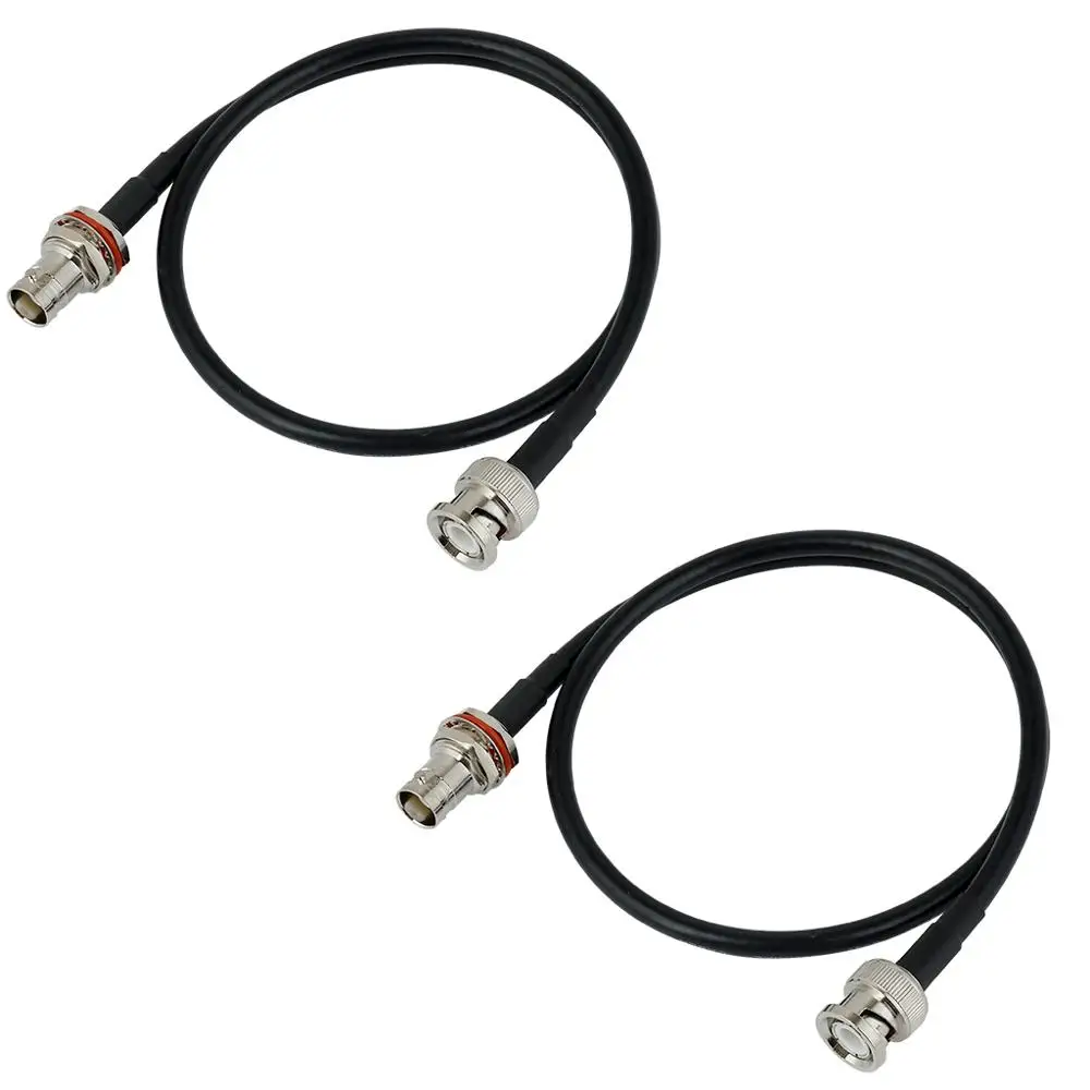 2 Cable Новая пара UHF 1/4 волна BNC антенна для беспроводного микрофона 400-900 МГц - Цвет: 2 Cable