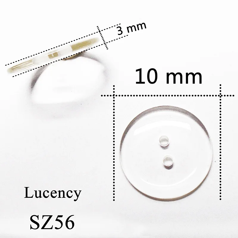 SZ56-10mm 100 шт 8-18 мм глазурь круглые стеклянные прозрачные полимерные пуговицы Белый Черный шитье скрапбукинг для свадьбы женская одежда ручной работы 2 отверстия - Цвет: SZ56-10mm