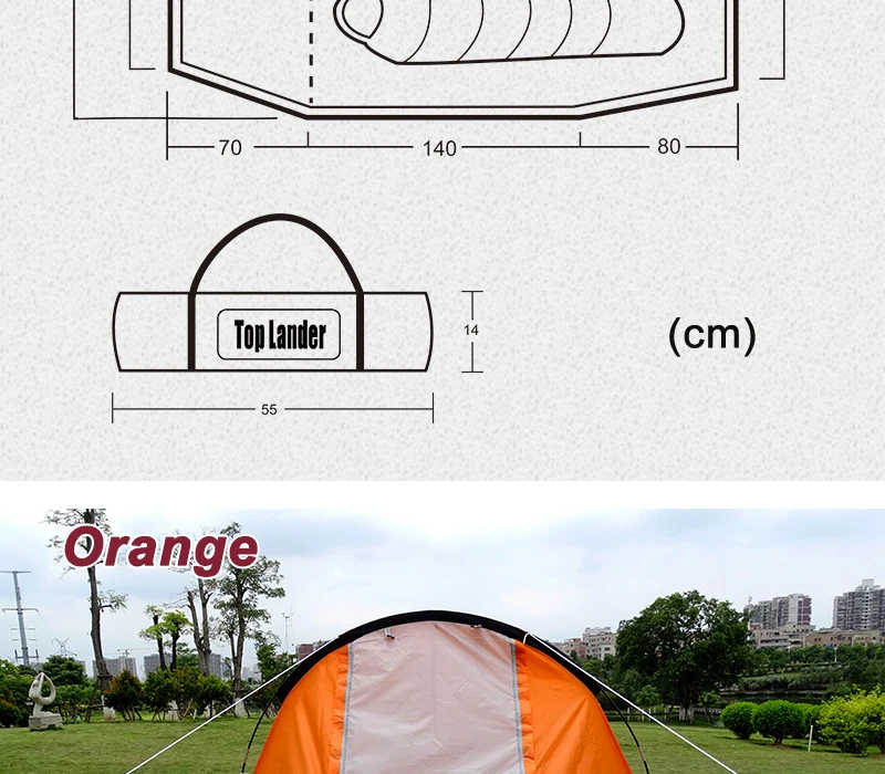 Outdoor Tunnel Tent 1 2 Person 4 Season Backpacking Tourist Travel Tent Waterproof Partytent Beach Tents Hiking Camping Tent