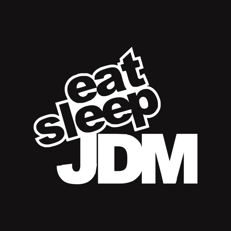 Cunymags EAT SLEEP JDM смешная юморная наклейка для автомобиля Наклейка на Мотоцикл Авто