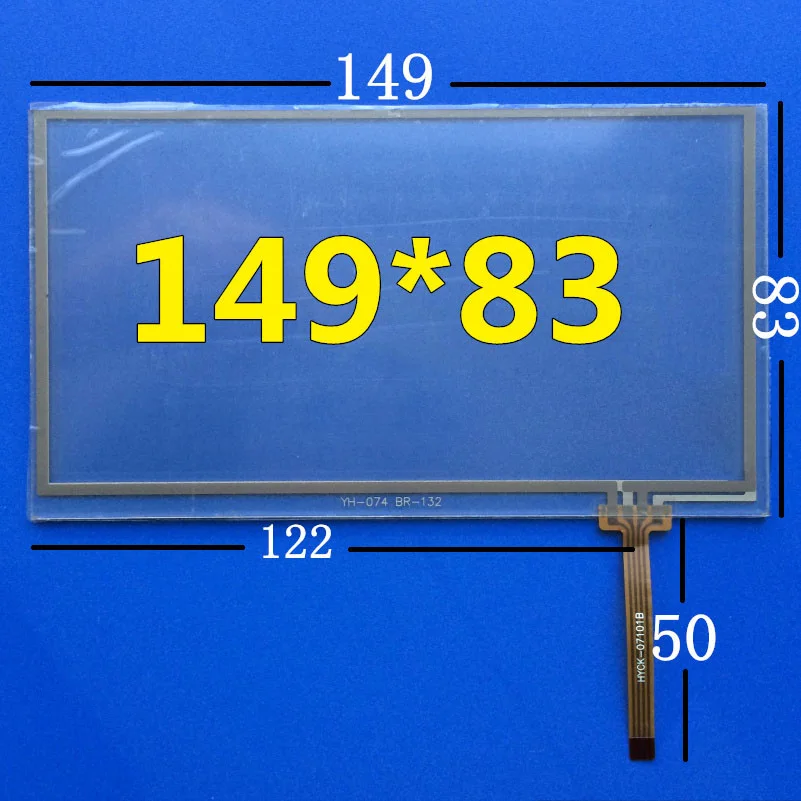 

5pcs New For 6.1" inch 4 Wire 149*83mm Resistive Touch Screen Panel For A061VW01 V0 Touch Screen Digitizer Panel