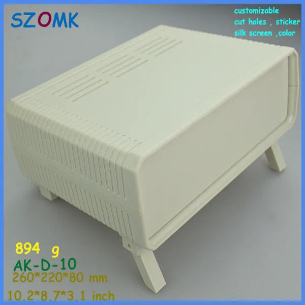 (6 шт./лот) Настольная проектная коробка enclosure260 * 220*80 мм abs пластик Электрический