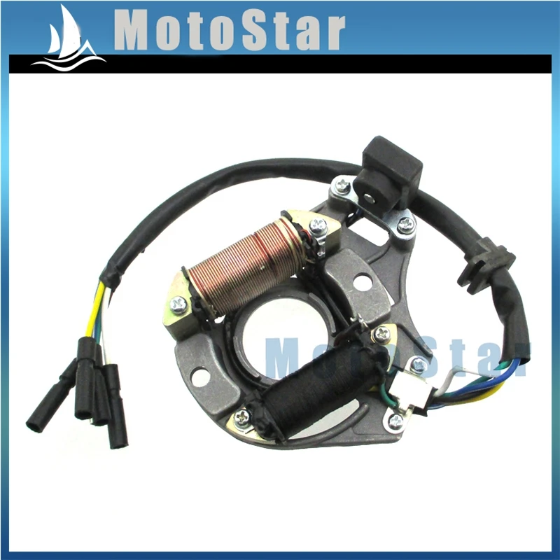 Пластина статора Магнето для китайского 50cc 70cc 90cc 110cc 125cc с воздушным охлаждением 4