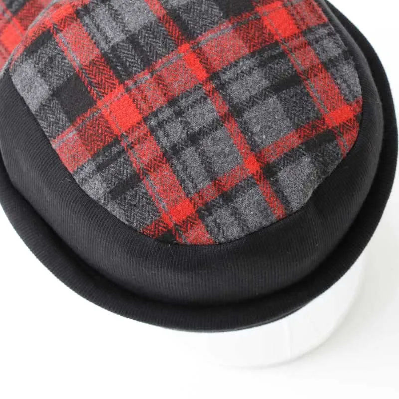 Free shipping High Quality Casual Bomber Hats Man Woman Flats LANA Wool filling cotton Large size warm Patchwork autumn & winter