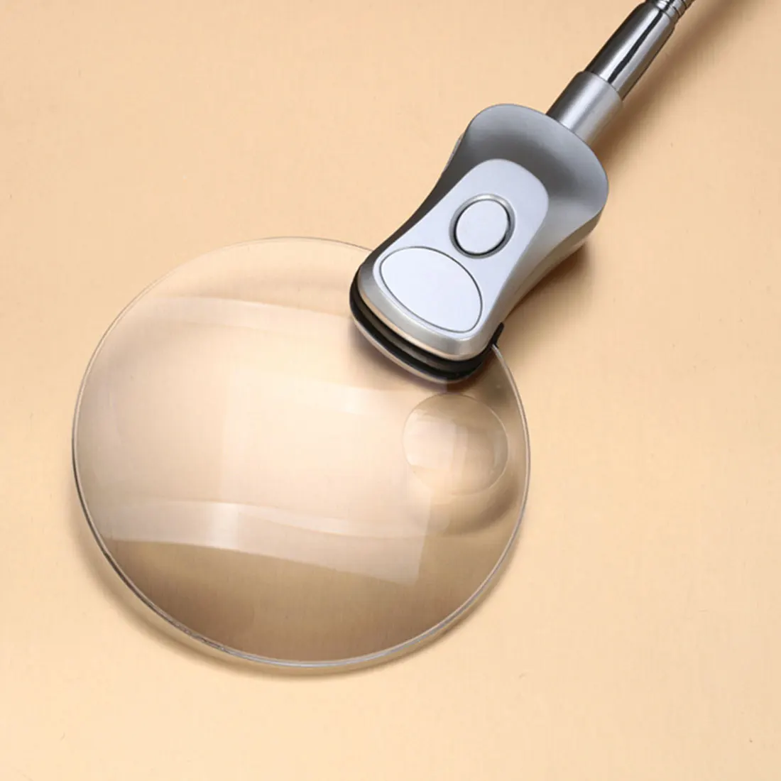 Pro настольная Лупа 90 мм 2 светодиодные лампы клип на стол Лупа|Лупы| |