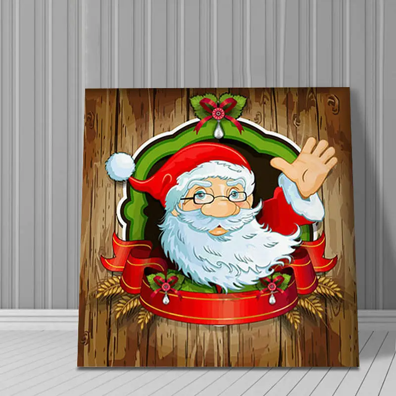

Cartoon Santa Claus Father Christmas decorations for home wall art diy digital painting by numbers acrylic modular painting