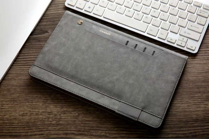 Серый Чехол для samsung Galaxy Tab S3 9,7 T820 T825 случаях Высокое качество PU кожа флип чехол Подставка для SM-T820 SM-T825 Tablet принципиально+ ручка - Цвет: Серый