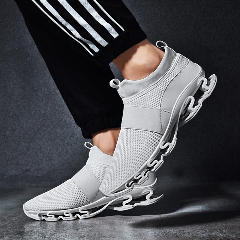 Four Seasons Men's Fashion Large Size Walking Casual Breathable and Mesh Shoes Solid Color Low Upper Knife | Обувь