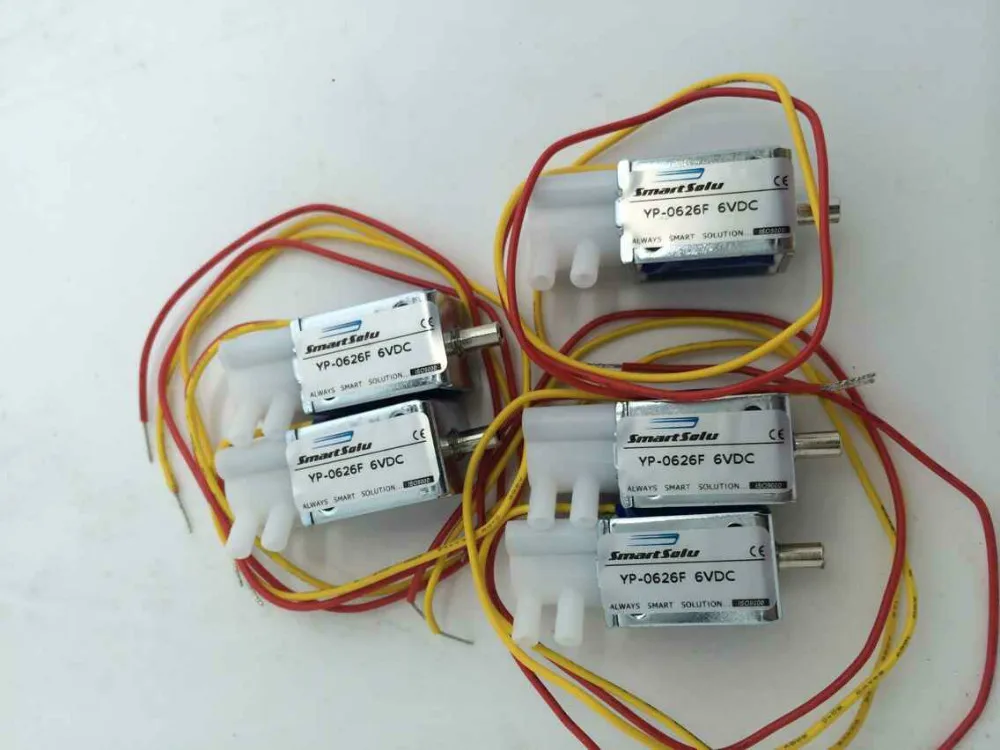 Бесплатная доставка 3-ходовой пластиковый микро Соленоидный клапан порт 2 мм 6 В