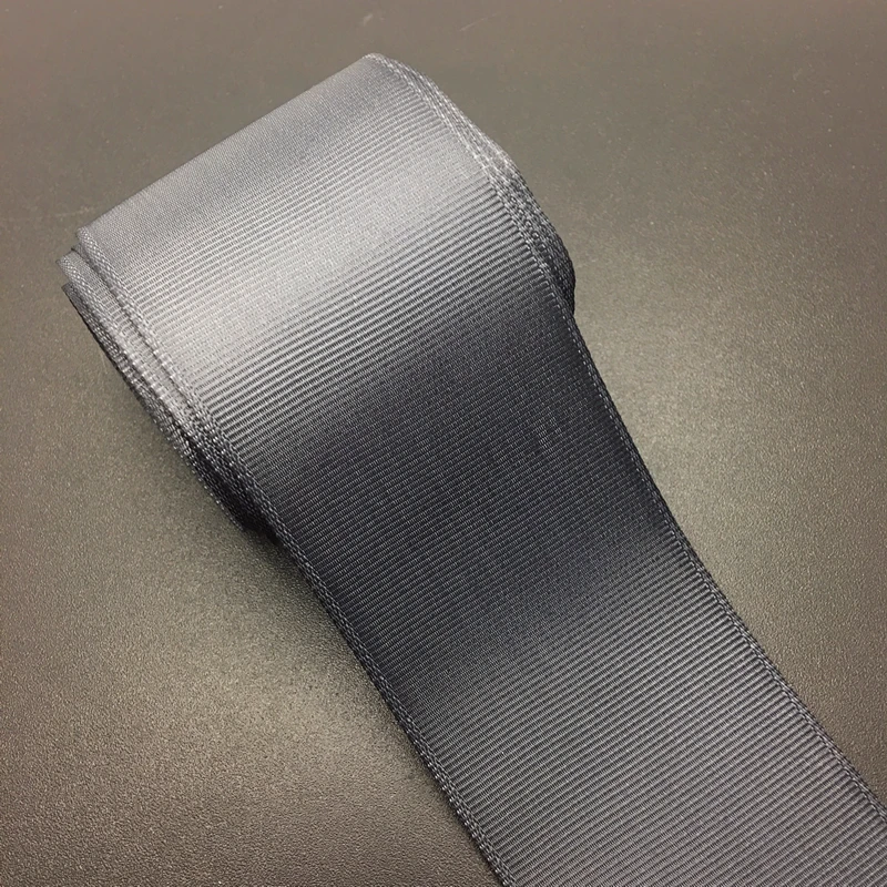5 ярдов/партия 2 &quot(50 мм) темно серая Grosgrain лента для свадебной вечеринки украшение