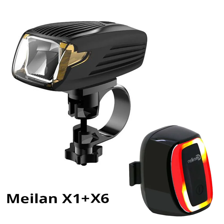 Meilan X1 Портативный огни фонарик свет велосипед светодиодный передний и Cmeilan X6