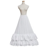 2 hoop white peeticoat bridal wedding princess dress ruffles medieval peeticoat underskirt crinoline skirt cospaly accessories