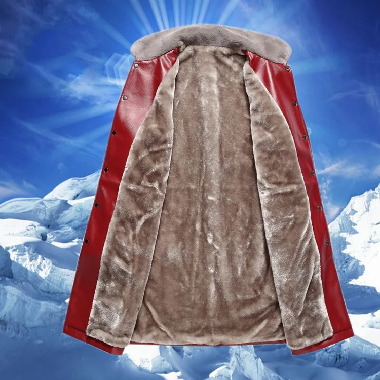 Женское пальто из искусственной кожи, черный, красный, XL, 5XL размера плюс, куртка из искусственной кожи, новинка, Осень-зима, модные вельветовые пальто для мам, LR251