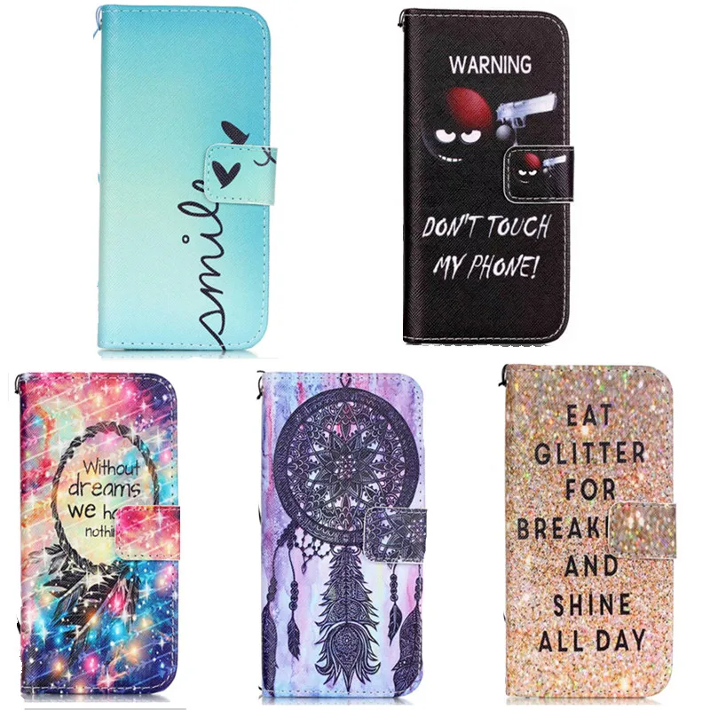 Роскошный кожаный чехол кошелек с откидной крышкой для iPhone 6 6s 7 8 Plus 5 5C 5S SE Samsung Galaxy