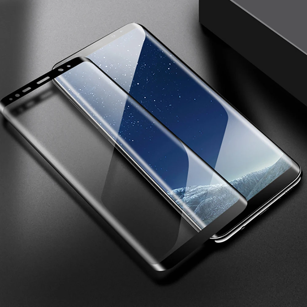 Закаленное стекло пленка для samsung Galaxy S7 A6 A8 Plus 2018 протектор экрана изогнутая