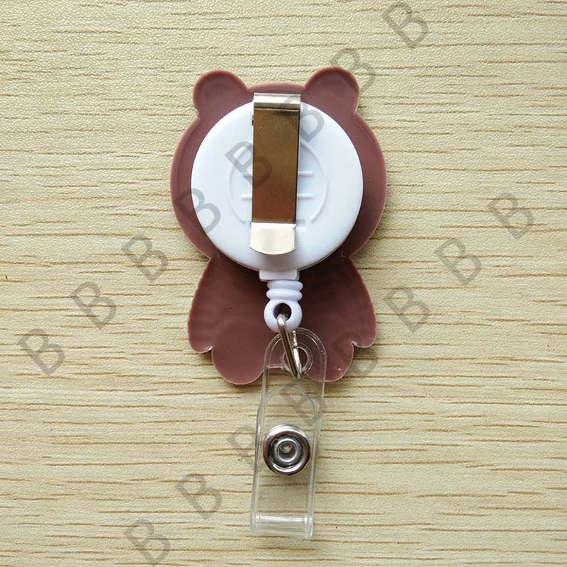 Корейский милый медведь выдвижной Бейдж держатель для удостоверения личности