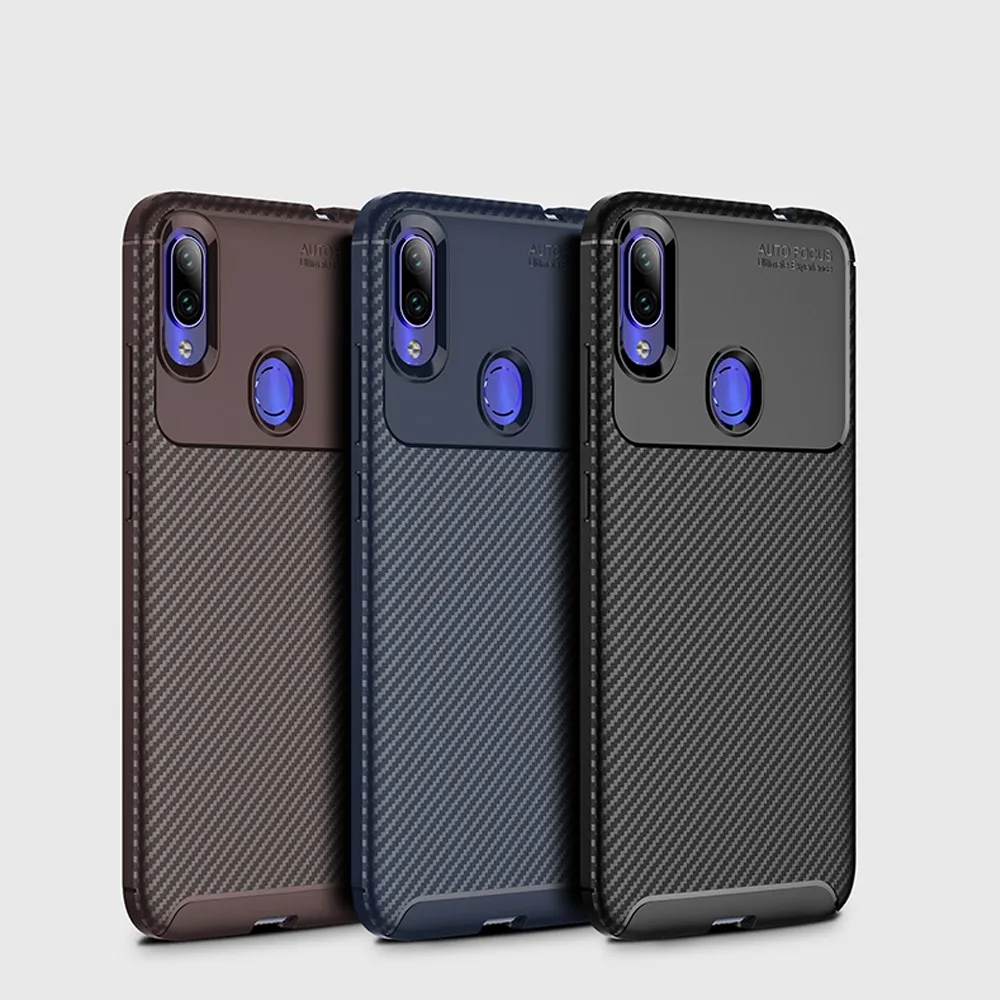 Чехол для телефона Xiaomi Redmi Note 7 Pro чехол силиконовый из углеродного волокна