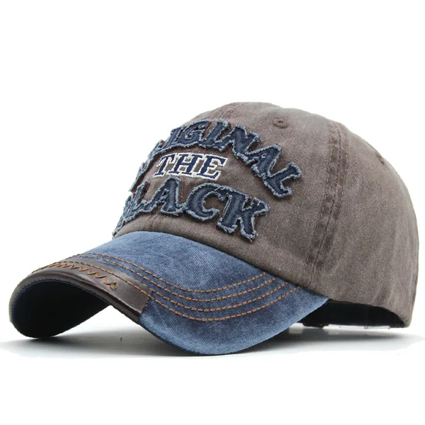 navy coffee Xlamulu, Хит, Ретро стиль, бейсболка, s, шапки для мужчин, Casquette, брендовая, женская, Snapback, s, промытая кость, мужская шапка, Gorras, надпись, Черная кепка - Цвет: navy coffee