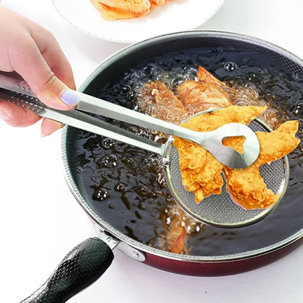 Сетчатый тонкий Кухонный Дуршлаг из нержавеющей стали с ручкой для кухни риса