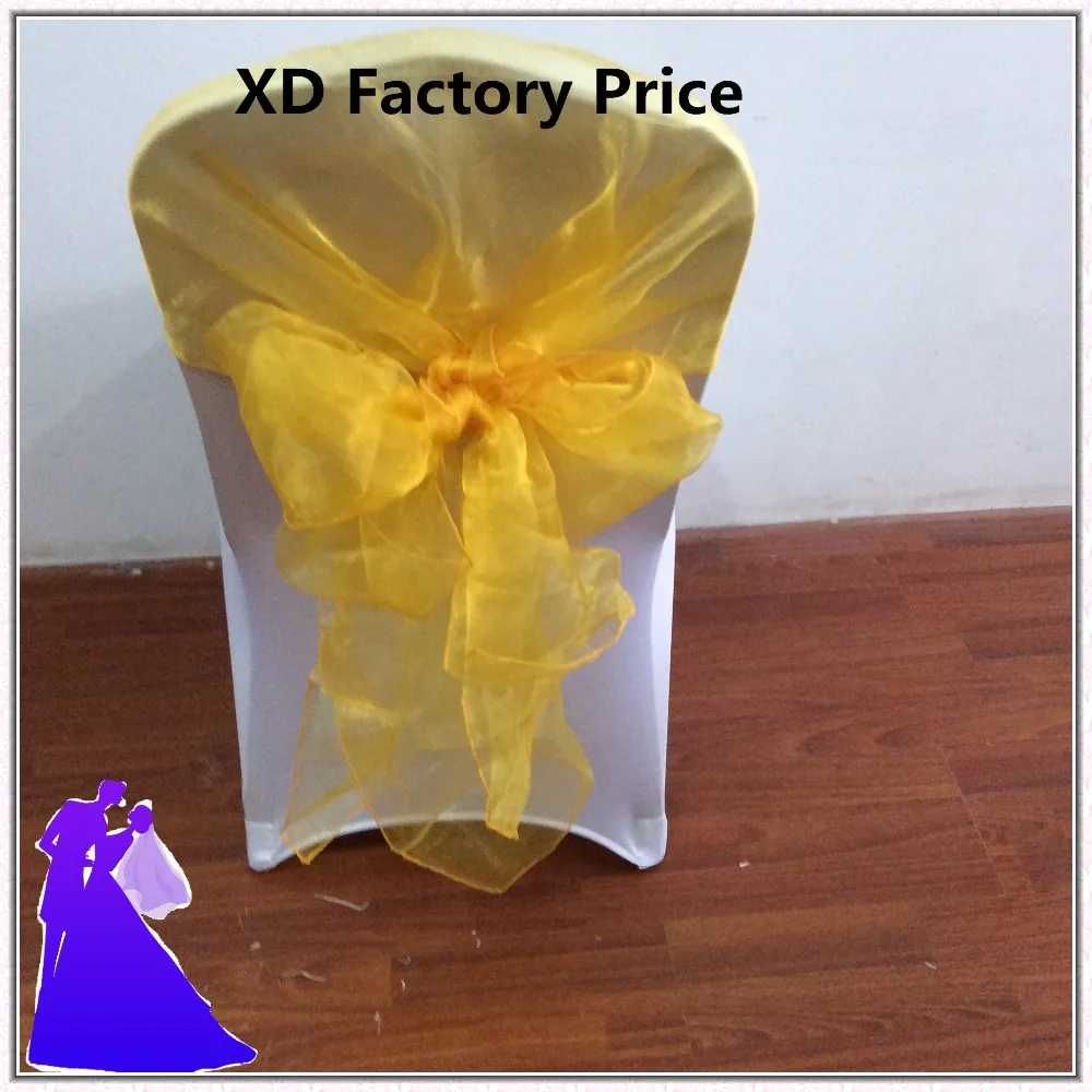 Marious 100 шт. оптовая продажа лента на стул из органзы свадебное кресло крышка для