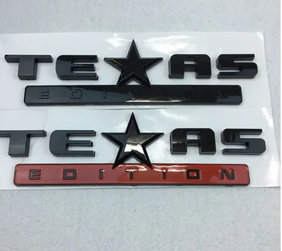 20X 3D ABS новая эмблема «Texas Edition» на заднее отделение кузова автомобиля Авто Наклейка Серебряная эмблема «Texas Edition» значок автомобиля боковое крыло авто эмблема автомобиля