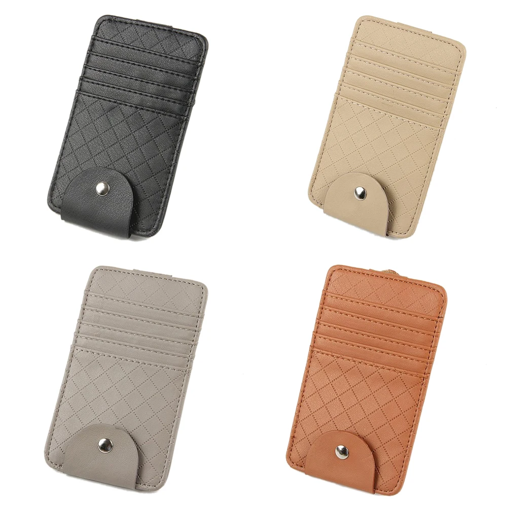 Держатель для очков и кредитных карт из ПУ кожи 4 цвета|Чехол очков| |