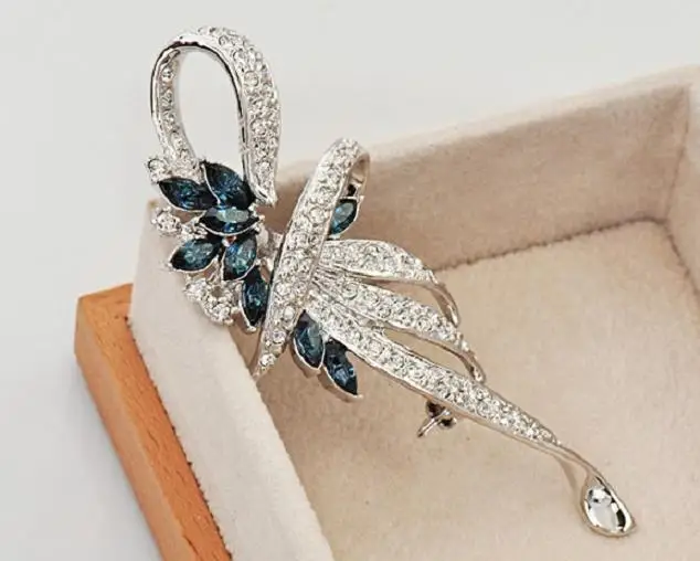 Женская свадебная брошь в виде цветка с кристаллами|large brooches|brooches for womencrystal flower