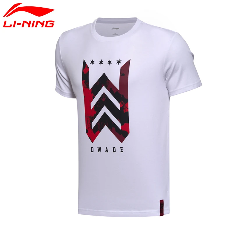 Li-Ning мужские баскетбольные майки с коротким рукавом 100% хлопок трикотажная