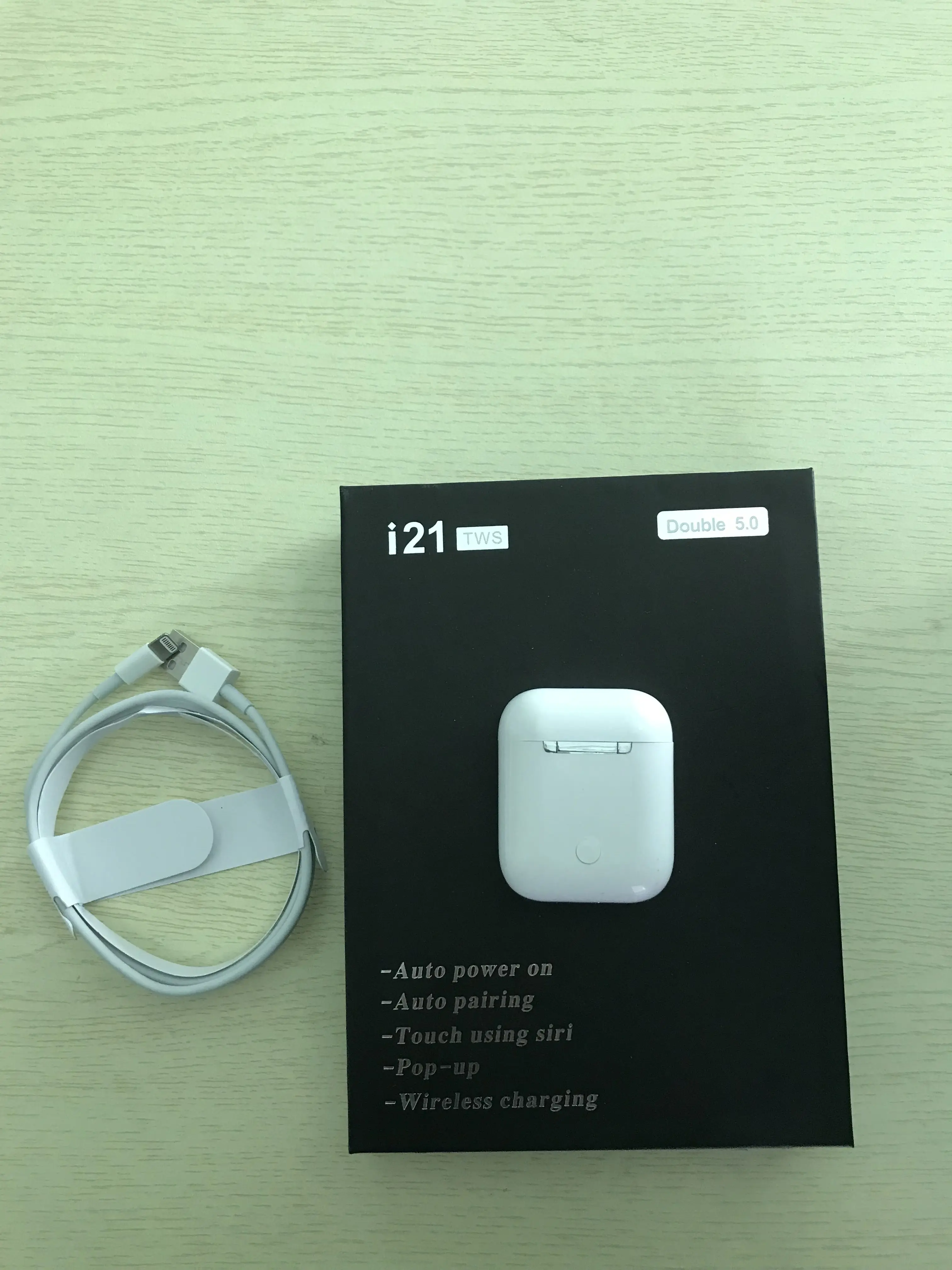 I21 TWS 1:1 Размер AP2 беспроводные наушники Bluetooth 5,0 наушники PK w1 чип Сенсорное управление+ Беспроводная зарядка Earbus