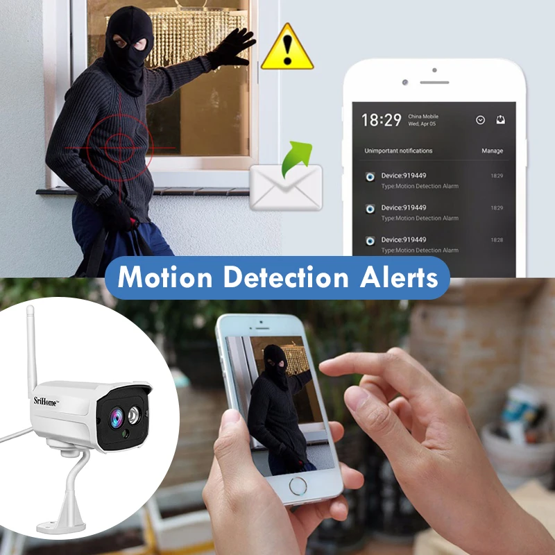Sricam SH024 1080P беспроводная Wifi ip камера 2.0MP CCTV безопасности на открытом воздухе