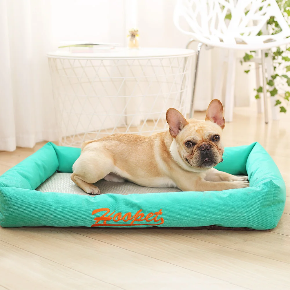 HOOPET Pet Doghouse летняя двухместная кровать для собак диван-кровать съемный Прохладный хорошее качество