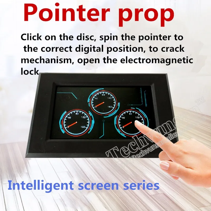 Magic Pointer game Dashboard prop Intelligent Touch Screen room escape props Rotate pointer in the correct position to unlock | Дом и сад