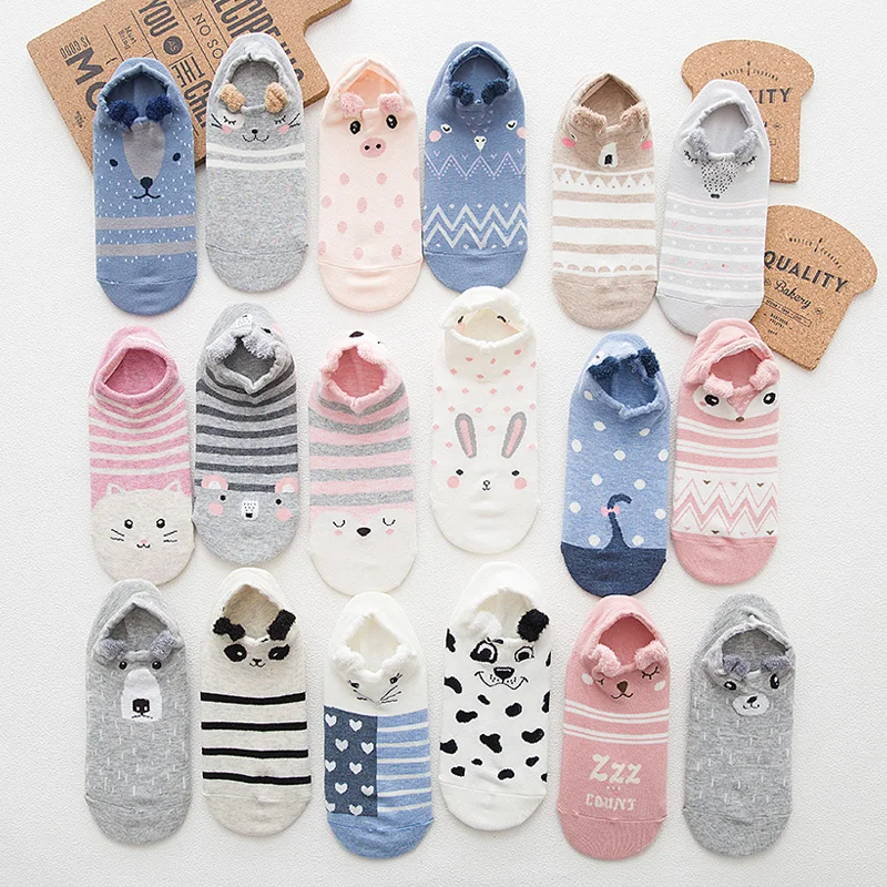 2018 милый мультфильм животных хлопковые носки для женщин 3D Забавный Покемон