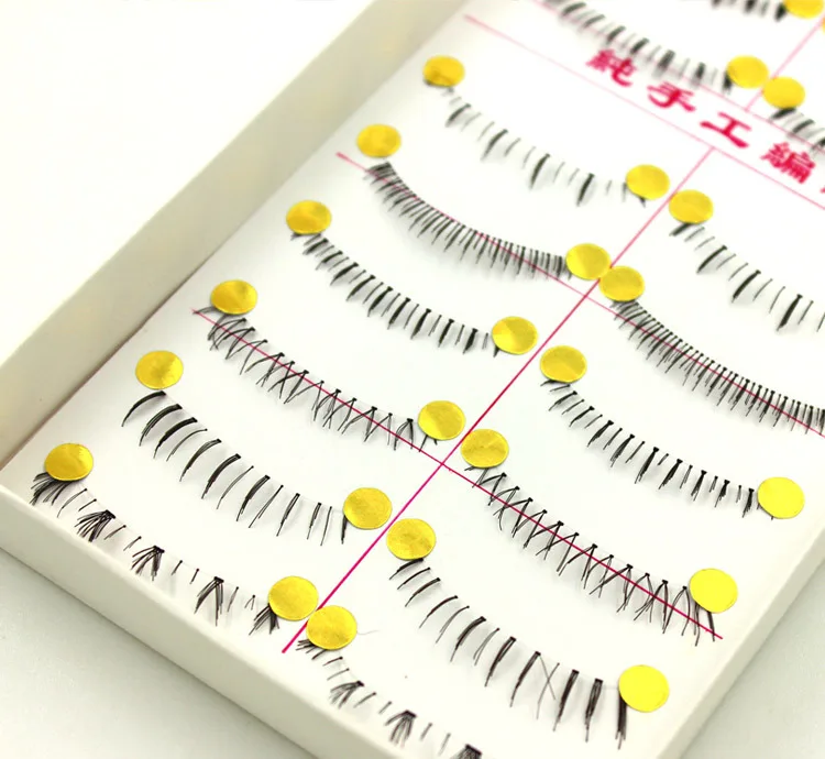 10 стилей накладные Нижние ресницы обычное натуральное наращивание для макияжа