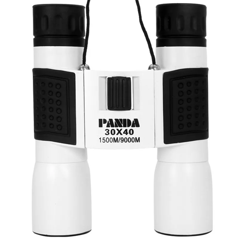 Белый PANDA 30x40 бинокль высокой мощности Spyglass телескоп Туризм Охота Кемпинг зрительные прицелы - Цвет: Белый