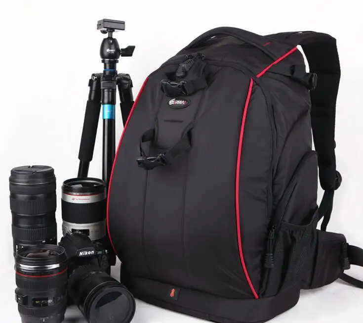 Новинка 2017 сумки для DSLR камер водонепроницаемый вместительный рюкзак красно