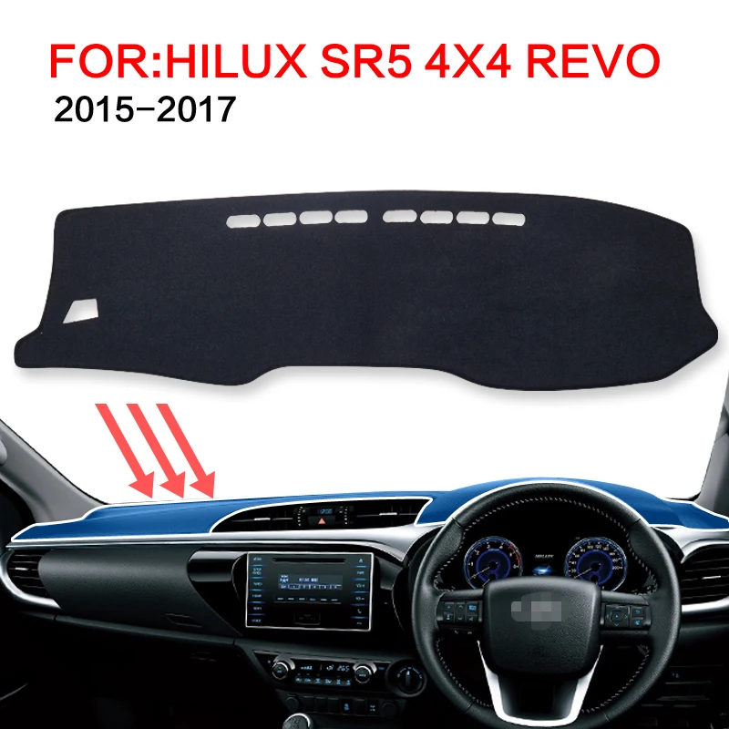 Smabee Dash коврик покрытие для приборной панели для Toyota Hilux SR5 4x4- REVO Hi-Rider ручной ковер Автомобильная приборная панель автомобильный интерьер
