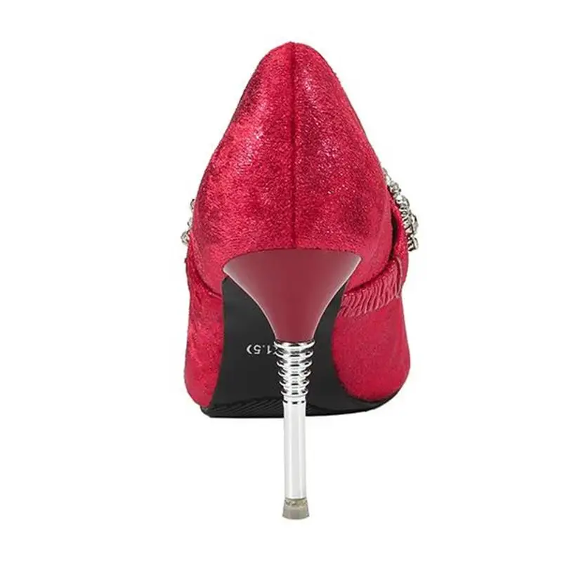 FragrantLily Spring Autumn New Women High Heels Sexy Suede Pointed Shallow Mouth Stiletto High-Quality Fashion Shoes | Обувь