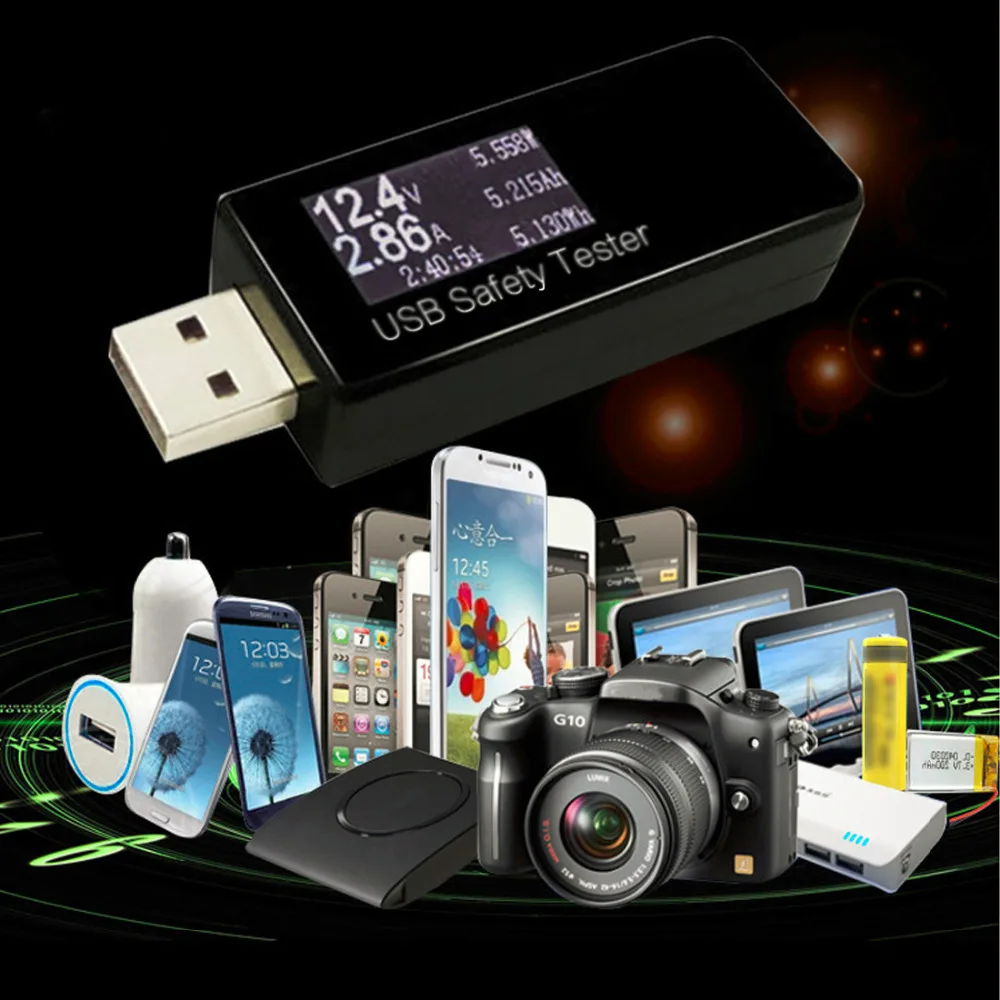 Цифровой диспплей 3V 30V USB тестер ток Напряжение Зарядное устройство Ёмкость