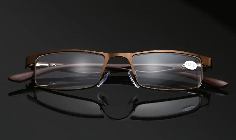 Brown Очки для чтения с большой оправой, PD63-64, anteojos de lectura mujer leer gafas de vista, женские очки для чтения - Цвет оправы: Brown