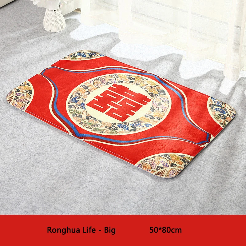 50*80 см китайский коврик для ванной, кухни, напольный коврик, коврик с изображением животных, ковер для ванной комнаты, новогоднее свадебное украшение