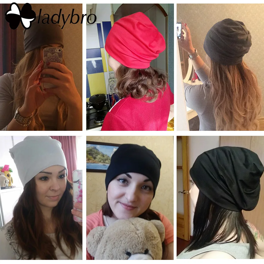 Мужские и женские шапки Ladybro Повседневная тонкая шапочка для мужчин женщин