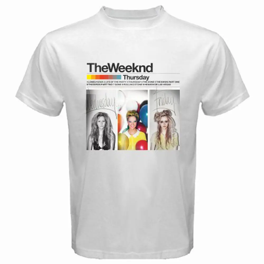 Новый The Weeknd четверг XO музыкальное шоу Для мужчин белая футболка Размеры S M L XL 2XL 3XL
