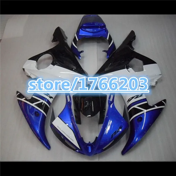 Комплекты обтекателей завода ABS для YAMAHA 2003 2004 2005 YZFR6 черный синий YZF R6 03 04 05