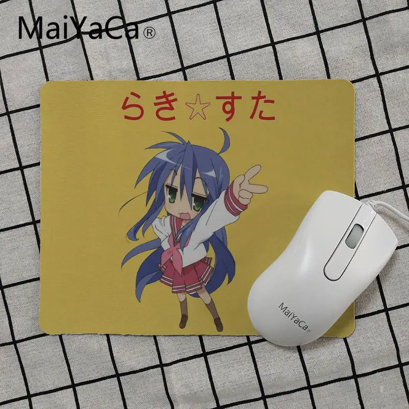 MaiYaCa Lucky Star Izumi Konata маленький коврик для мыши девочек компьютерный Гладкий