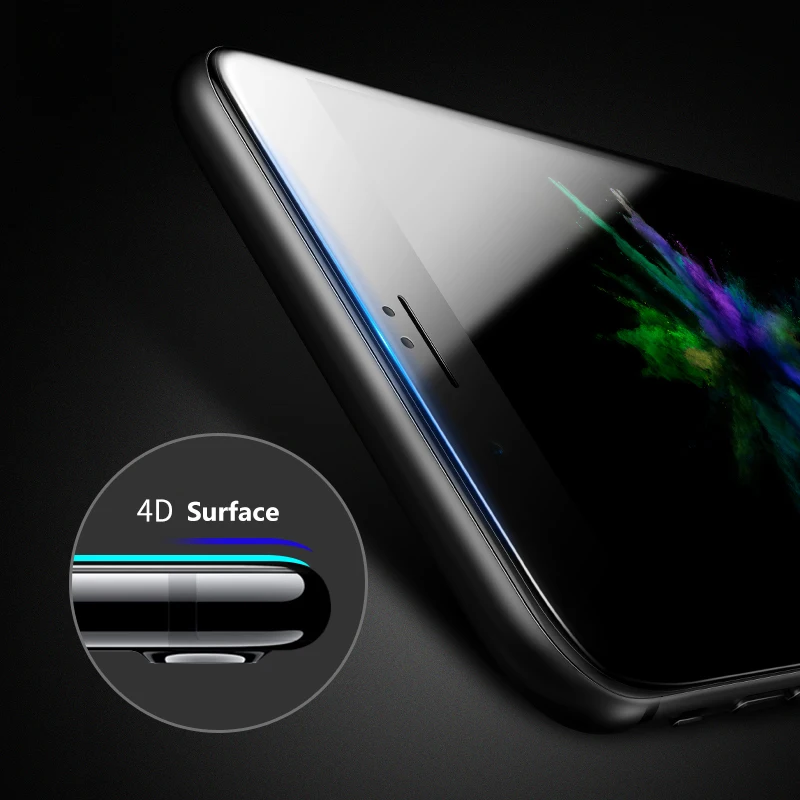 Защитное стекло Baseus Закаленное 9H для iPhone 8/8 Plus/7/7 Plus | Мобильные телефоны и