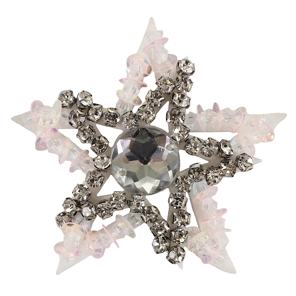 Модные вышитые бисером нашивки с блестками и звездами нашитые Броши аппликацией