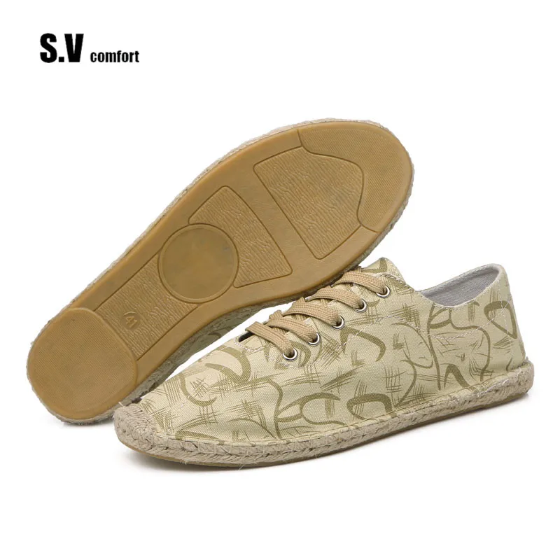 SV Марка Лето Весна Холст Espadrille Повседневная Обувь Белье Соломы Кос Бездельничали
