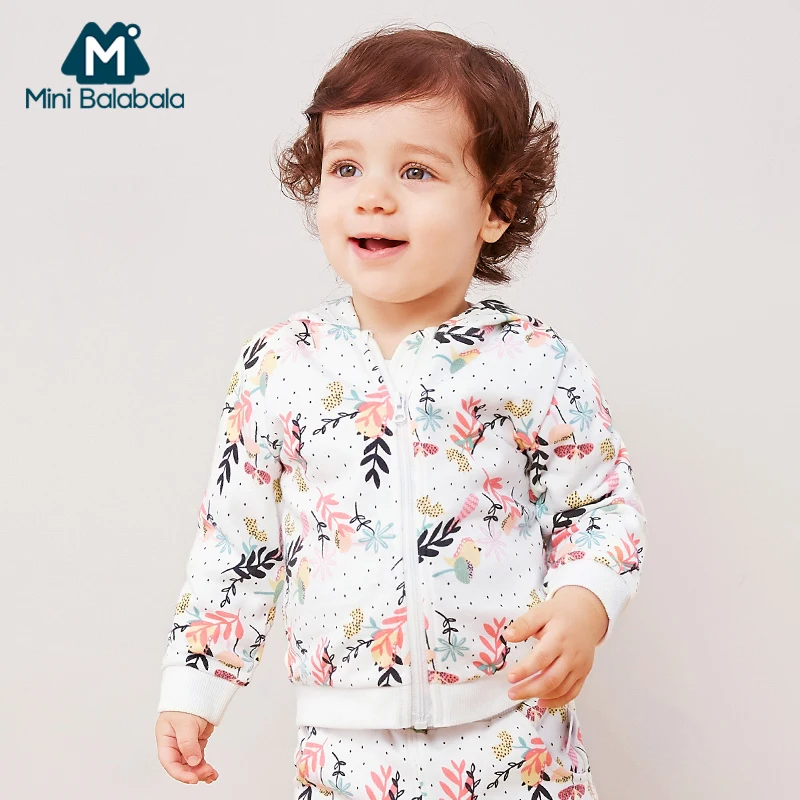 Хлопковая куртка Mini balabalaBaby для мальчиков и девочек весенне осенние куртки с